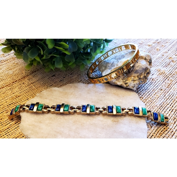 Sarah Coventry Jewelry - Vintage Sarah Cov bracelet with Roman Numeral bracelet